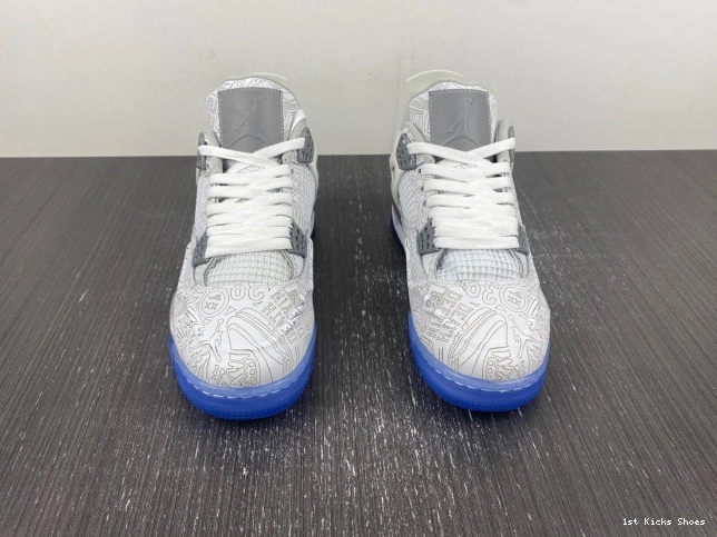 1st Kicks Shoes 705333-105 30th 4 Jordan Retro Laser Anniversary 0712